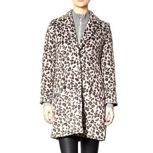Pink Martini Collection Leopard Print Long Coat Size S